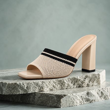 Elara Knit Heel Sandals