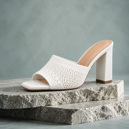 Elara Knit Heel Sandals