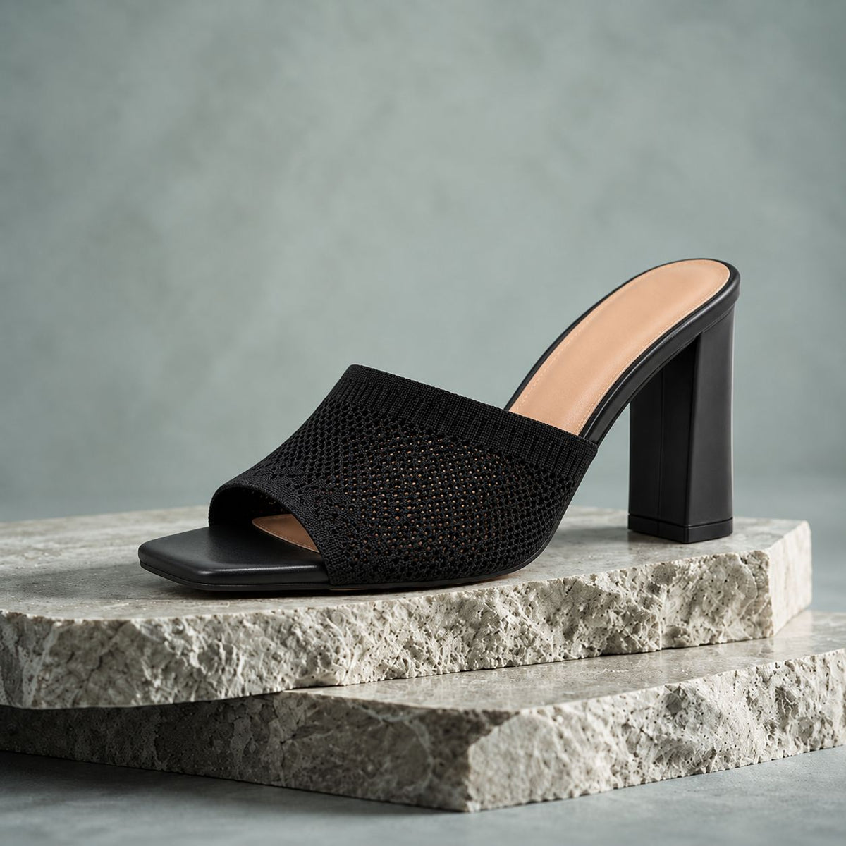 Elara Knit Heel Sandals