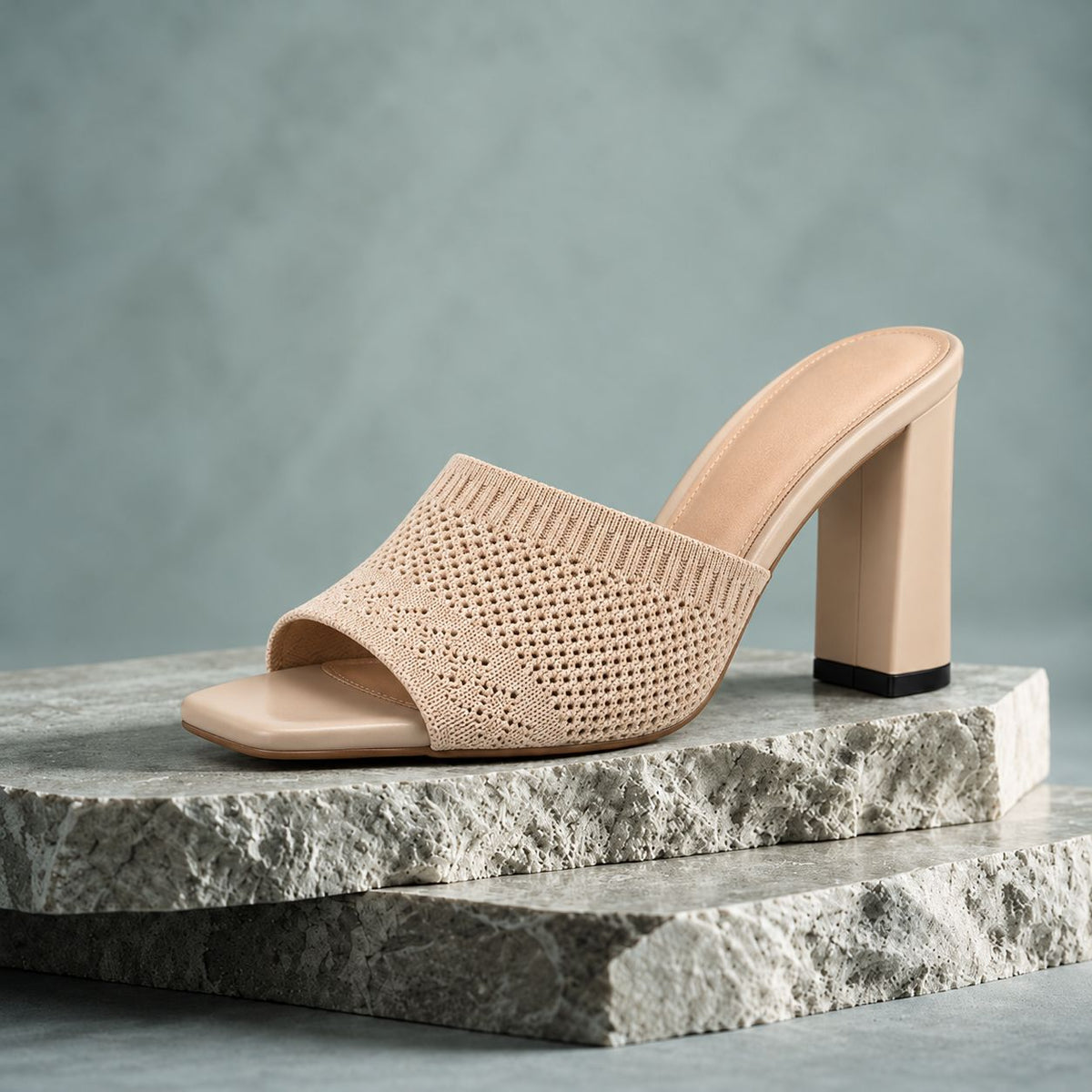 Elara Knit Heel Sandals