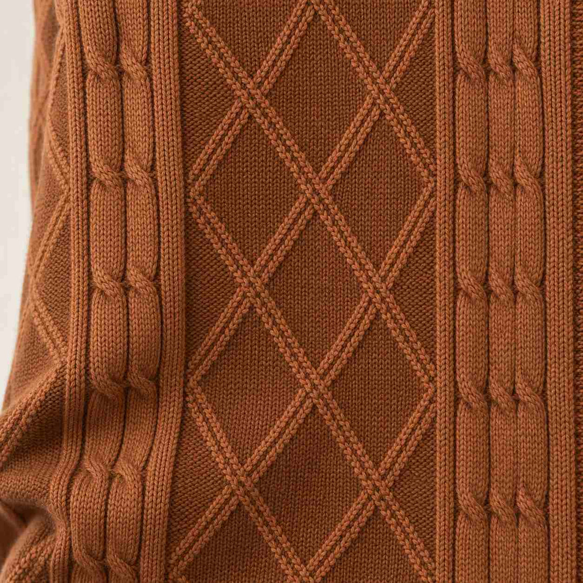 Ashford cable knit shawl collar cardigan, view 8