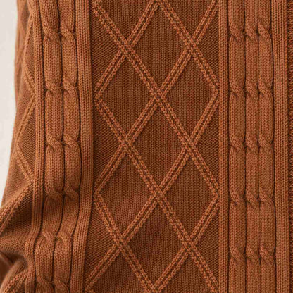 Ashford cable knit shawl collar cardigan, view 8