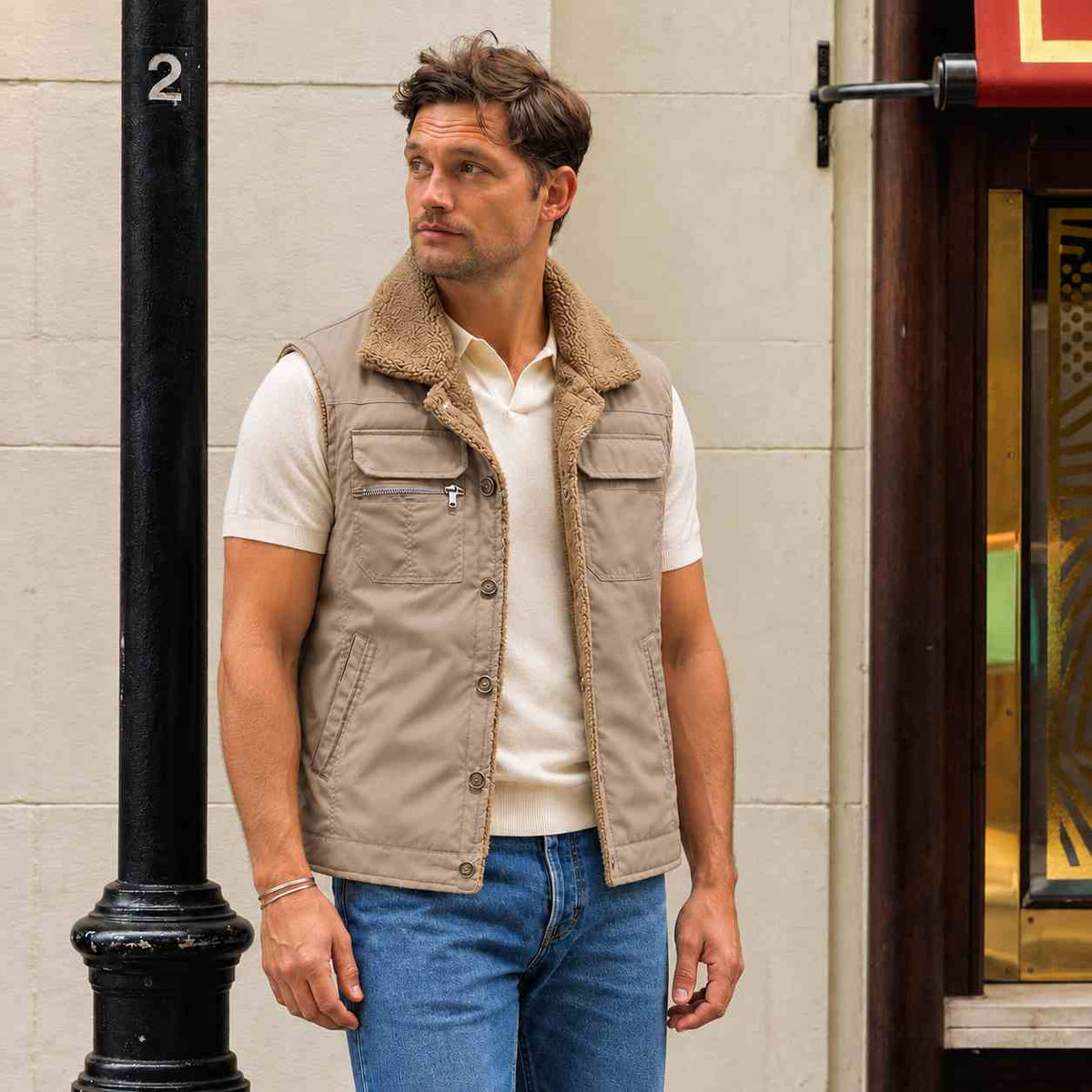 Hudson Fleece-Lined Vest
